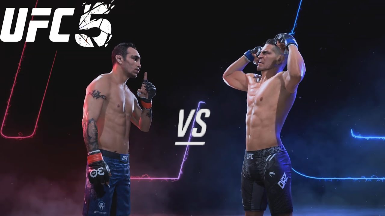 Tony Ferguson vs Nick Diaz - CPU vs CPU - UFC 5