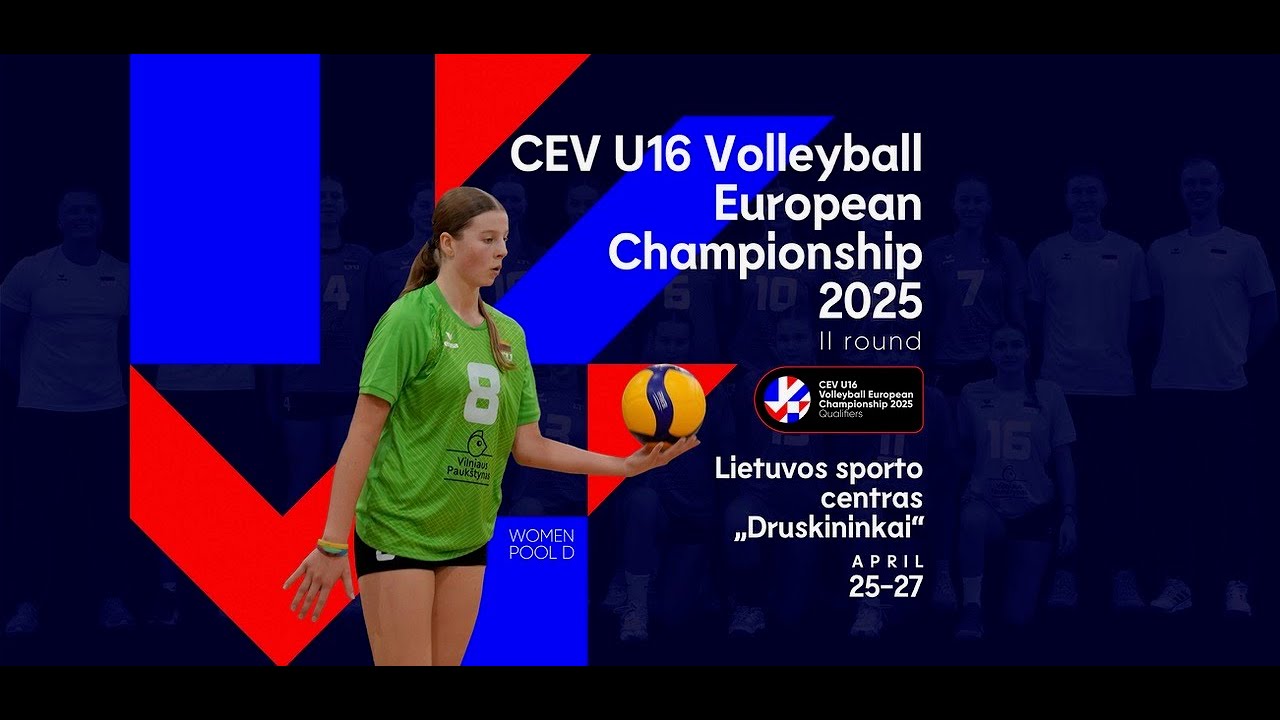 UKRAINE v LITHUANIA | CEV U16 Volleyball European Championship 2025 | Women
