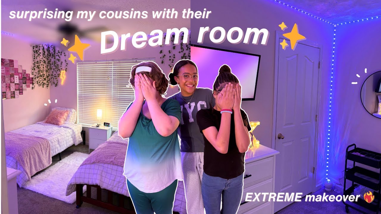 Surprise Room Makeover!! (aesthetic) ❤️‍🔥⚡️