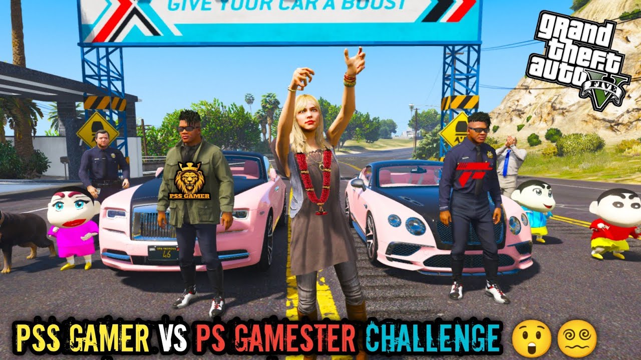 GTA 5: Ps Gamester😨 Vs PSS Gamer 😡Shinchan Shocked By Result 💔Kiara Race|| Ps Gamester