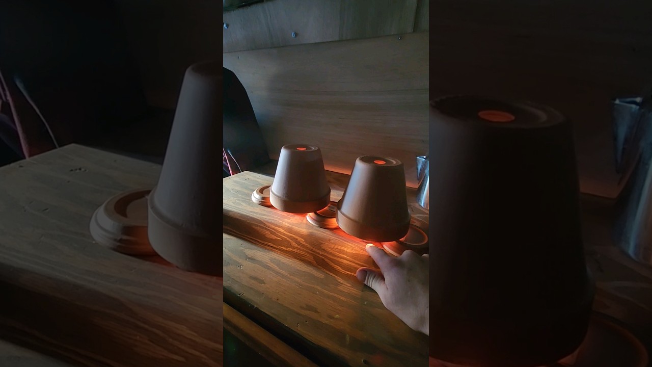 Candle and flower pot heat. #vanlife #shorts #nomad #mylife  #pnw #winter #vanlifediaries #single