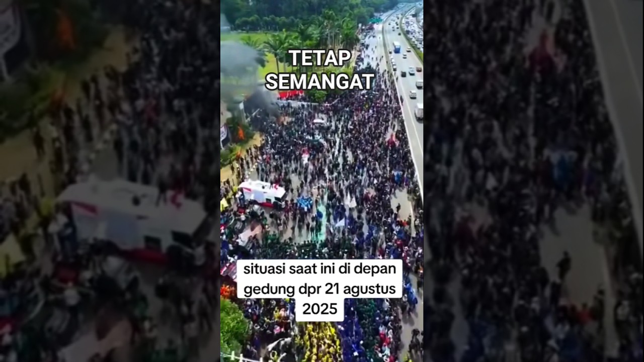 KONDISI SAAT INI H-3 DIDEPAN GEDUNG DPR #demo