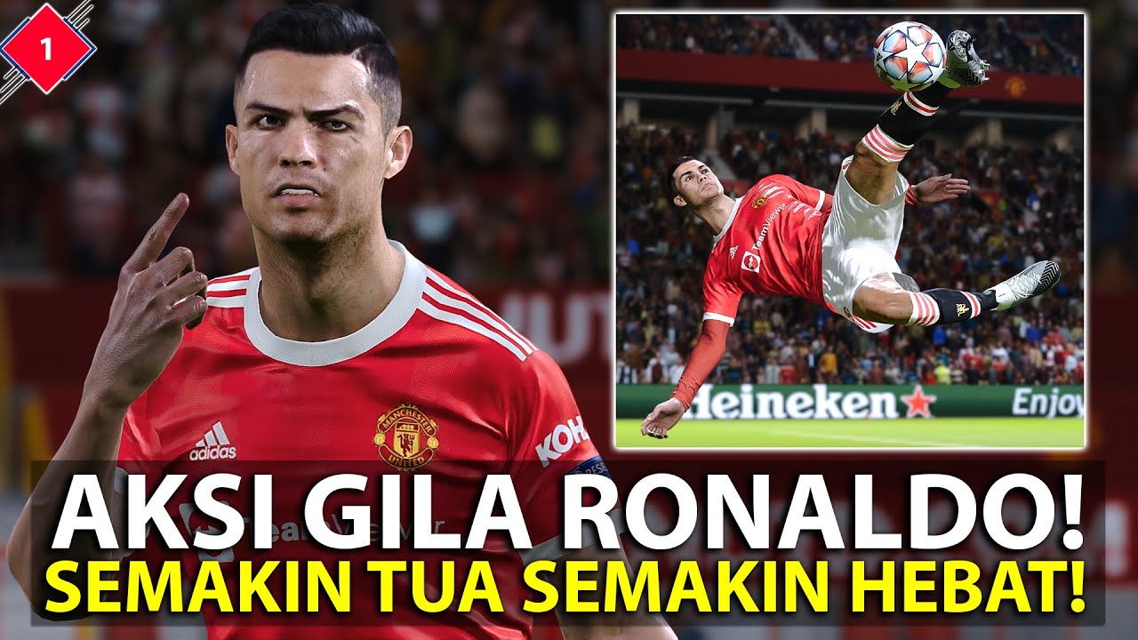 AKSI GILA RONALDO DI UEFA CHAMPIONS LEAGUE! SEMAKIN TUA SEMAKIN HEBAT! LIHATLAH INI DUNIA! (1)