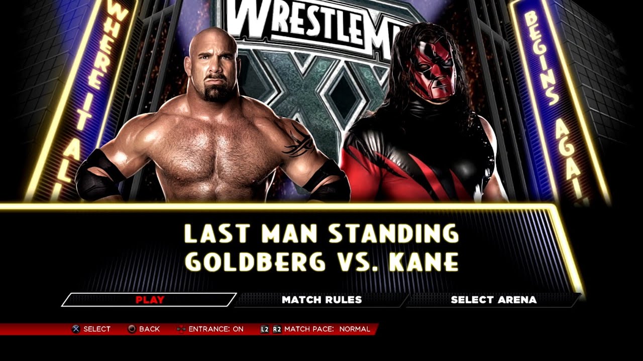 WWE 2K14 PS3 - Goldberg VS Kane (Retro) - Last Man Standing [2K][mClassic]