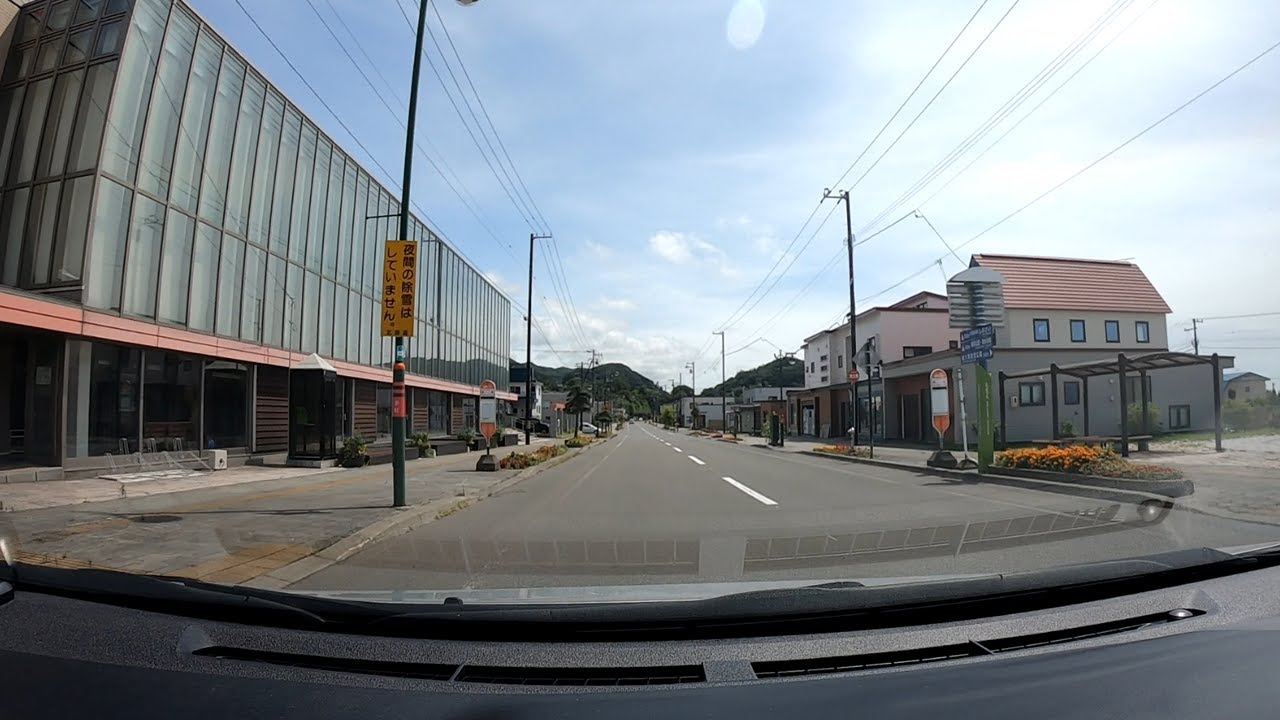 【車載動画】道道702号美和豊浦停車場線 国道37号交点 → JR豊浦駅まで【JR室蘭本線/豊浦市街】