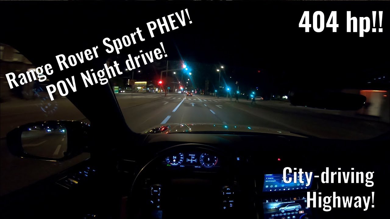 Range Rover Sport PHEV - POV NIGHT DRIVE in Malmö, Sweden