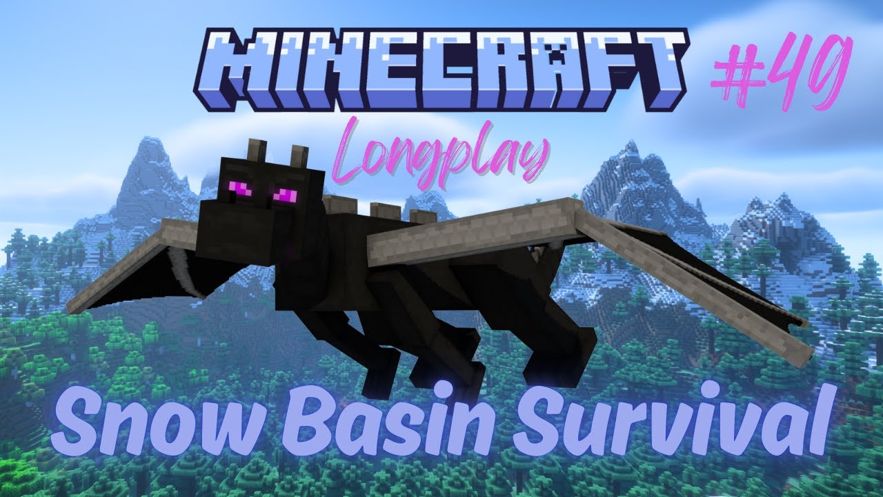 Snow Basin Survival #49 Minecraft Longplay Series Dragon No Commentary