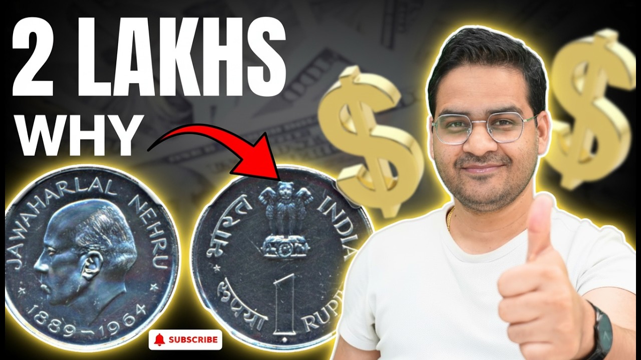 😱₹2.75 Lakh for Nehru 1 Rupee Coin Justified? Rare 1 Rs Old Coin Value! #oldcoins #RareCoins #1Rs