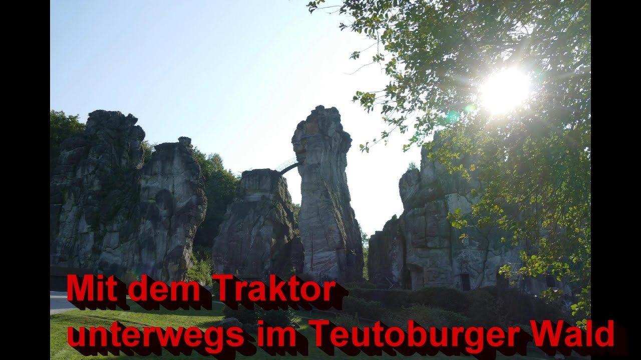 Mit dem Traktor unterwegs im Teutoburger Wald ,  Externsteine & Traktormuseum Johannes GLITZ