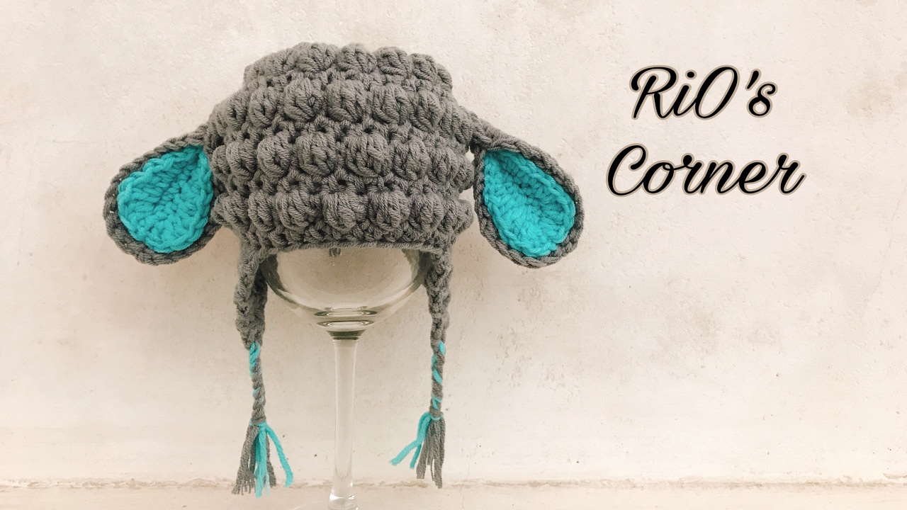 [Crochet] Lamb Hat for baby | Hướng dẫn móc mũ cừu cho bé | RiO's Corner