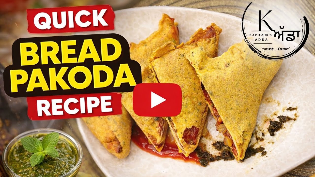 Crispy Bread Pakoda | Easy Recipe at Home #CrispyPakoda #BreadSnacks #QuickRecipe #IndianFoodLovers