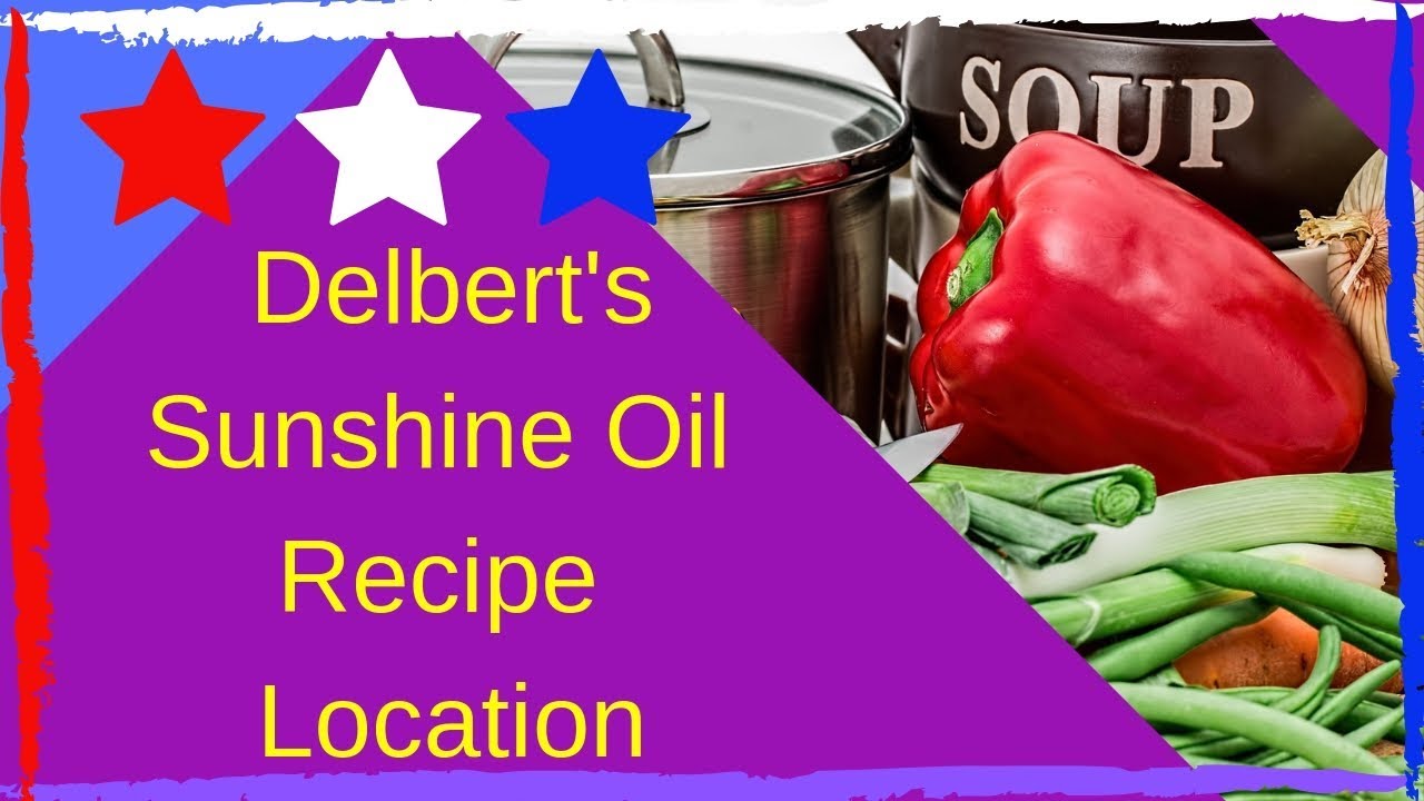 Where to Find Delbert's Sunshine Oil Recipe in Fallout 76!  Guaranteed Spawn for Recipe!