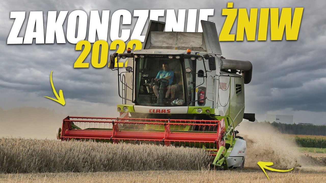 🇵🇱Zakończenie żniw 2022✓Claas tucano 420 ✓Massey Ferguson 7718s dyna 6 ✓Massey Ferguson 6490 dyna 6