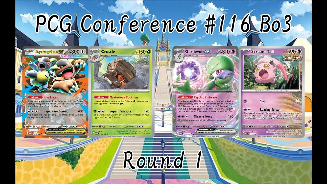 PCG Conference 116 Bo3 [R1] Mega Kangaskhan Bouffalant Crustle vs Gardevoir