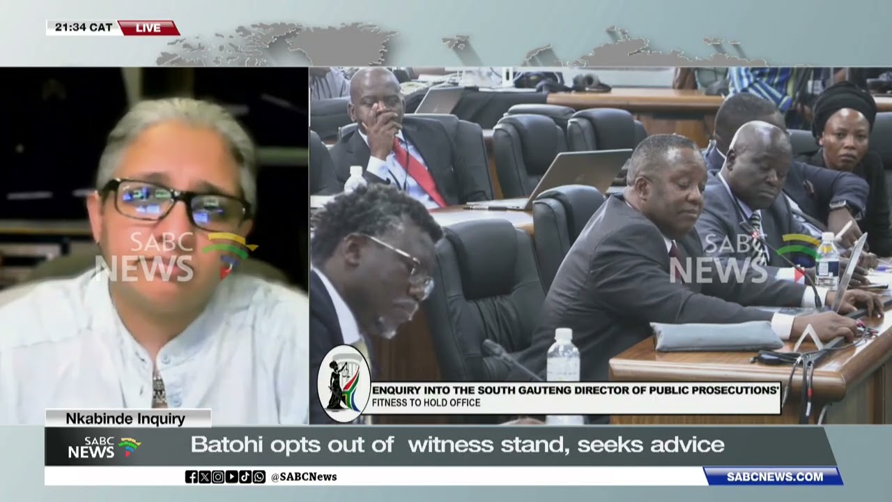 Legal Expert Dr Suhayfa Bhamjee on Batohi leaving witness stand at Nkabinde Inquiry