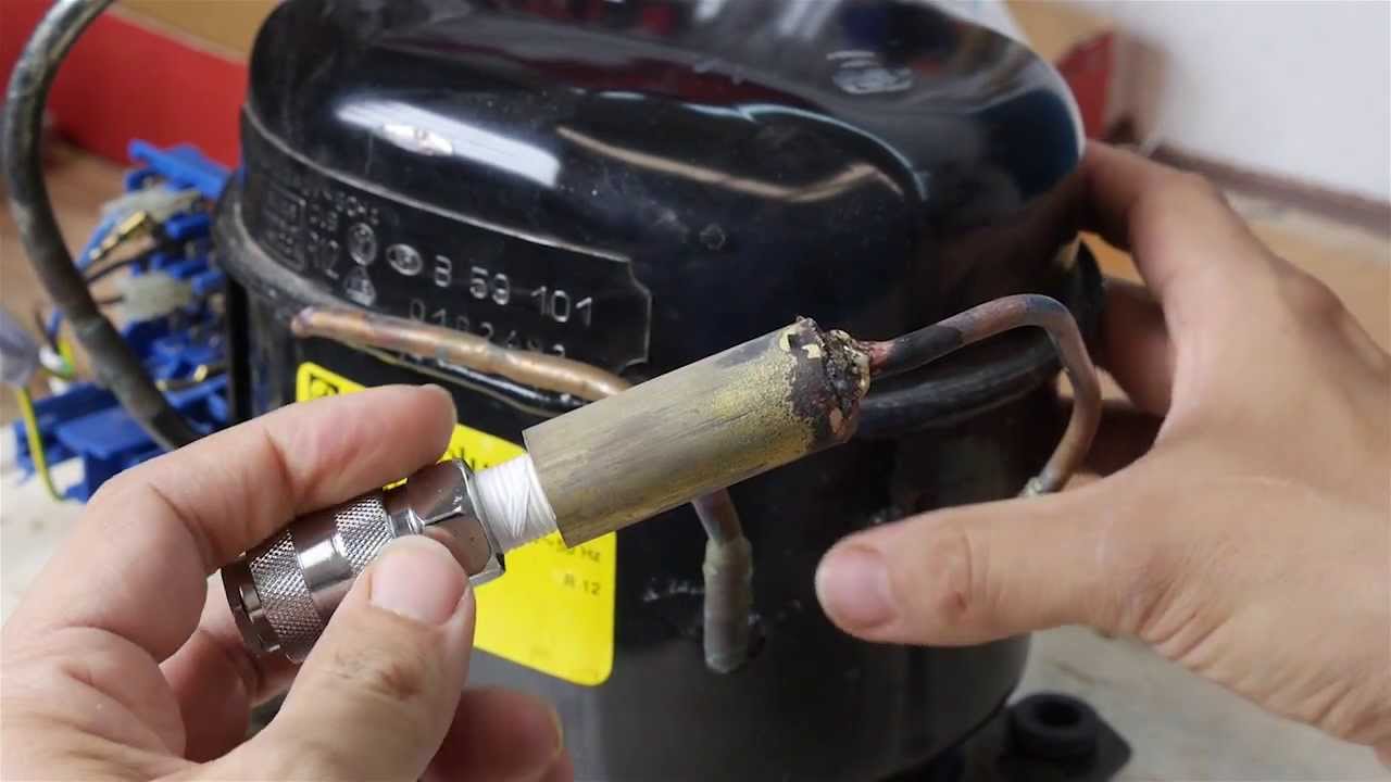 435 psi (30 bar) Compressor from a Refrigerator Motor