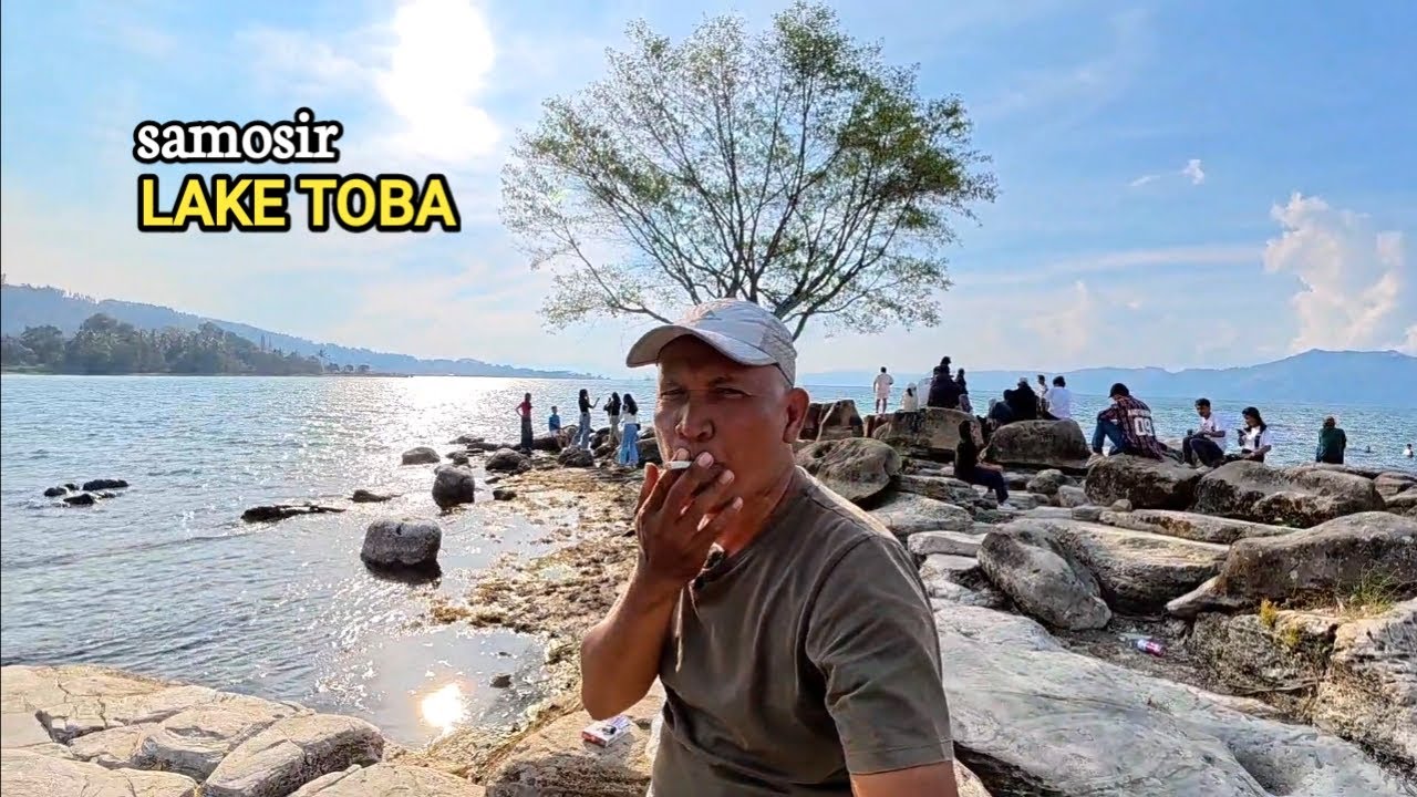 JALAN-JALAN MENIKMATI WISATA ALAM DANAU TOBA DI SIMANINDO | SAMOSIR | SUMATERA UTARA | MOTOVLOG.