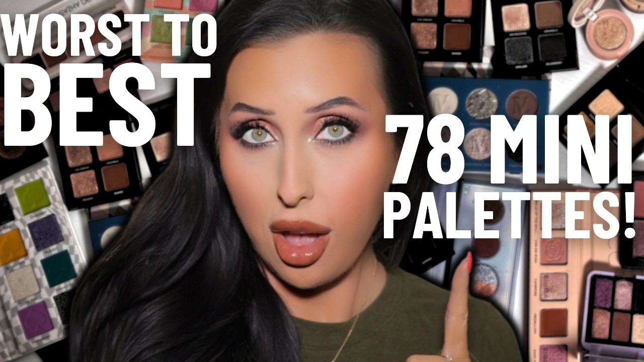 Ranking Every Mini Eyeshadow Palette in My Collection! 78 Small Palettes Reviewed from WORST to BEST