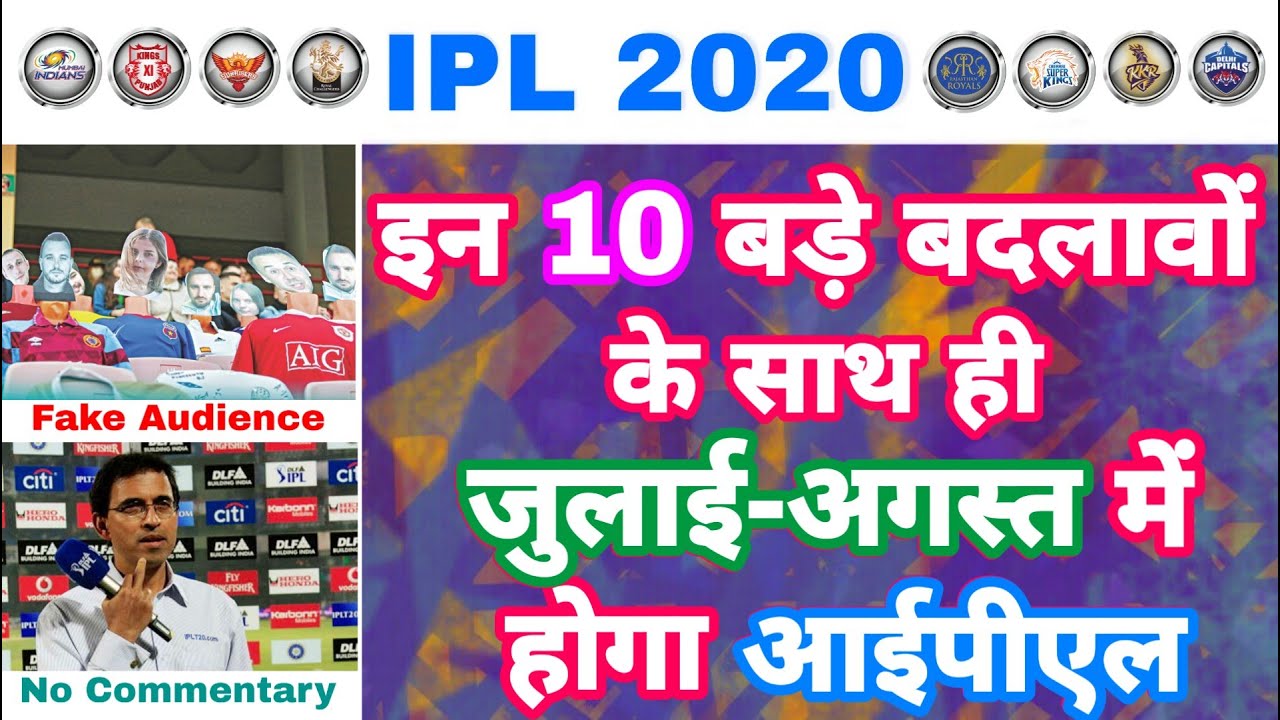 IPL 2020 - List Of 10 Changes In IPL If It Happens After July-August Window | MY Cricket Production