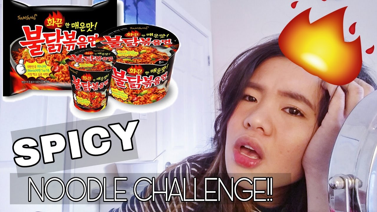 SPICY NOODLE CHALLENGE🔥😬