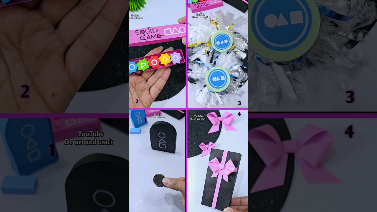 DIY ALL Squid GAMES VIRAL Game YOU Need TO Try #squidgame #papertoys #DIY #papercraft #trending