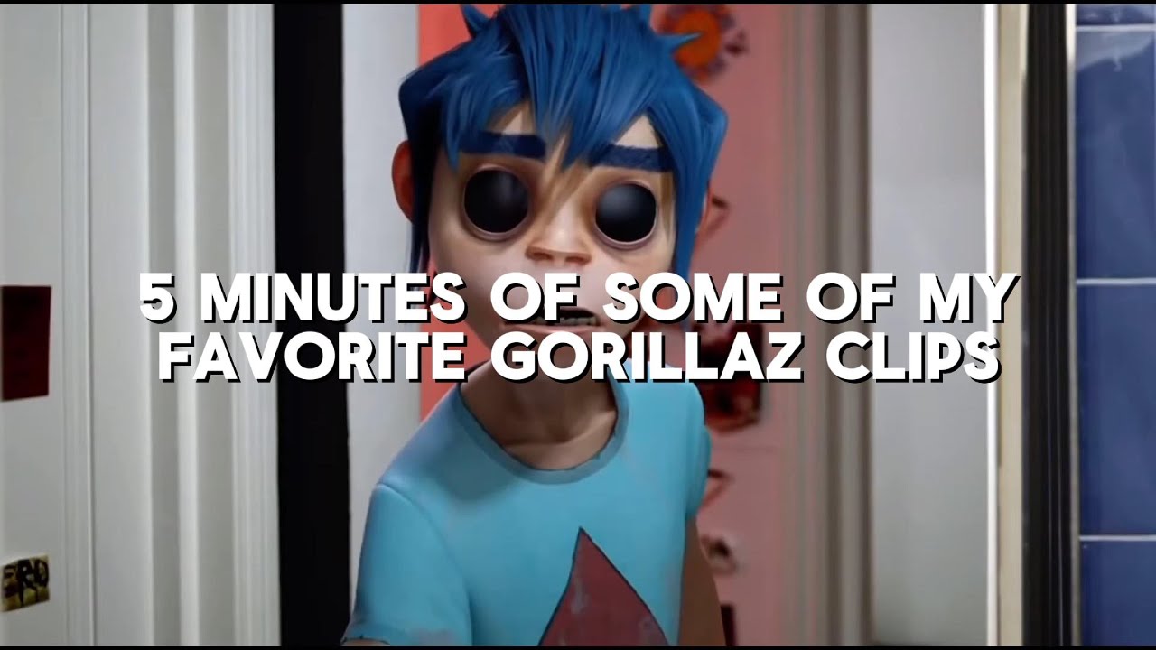 Some of my favourite Gorillaz clips for 5 minutes straight‼️