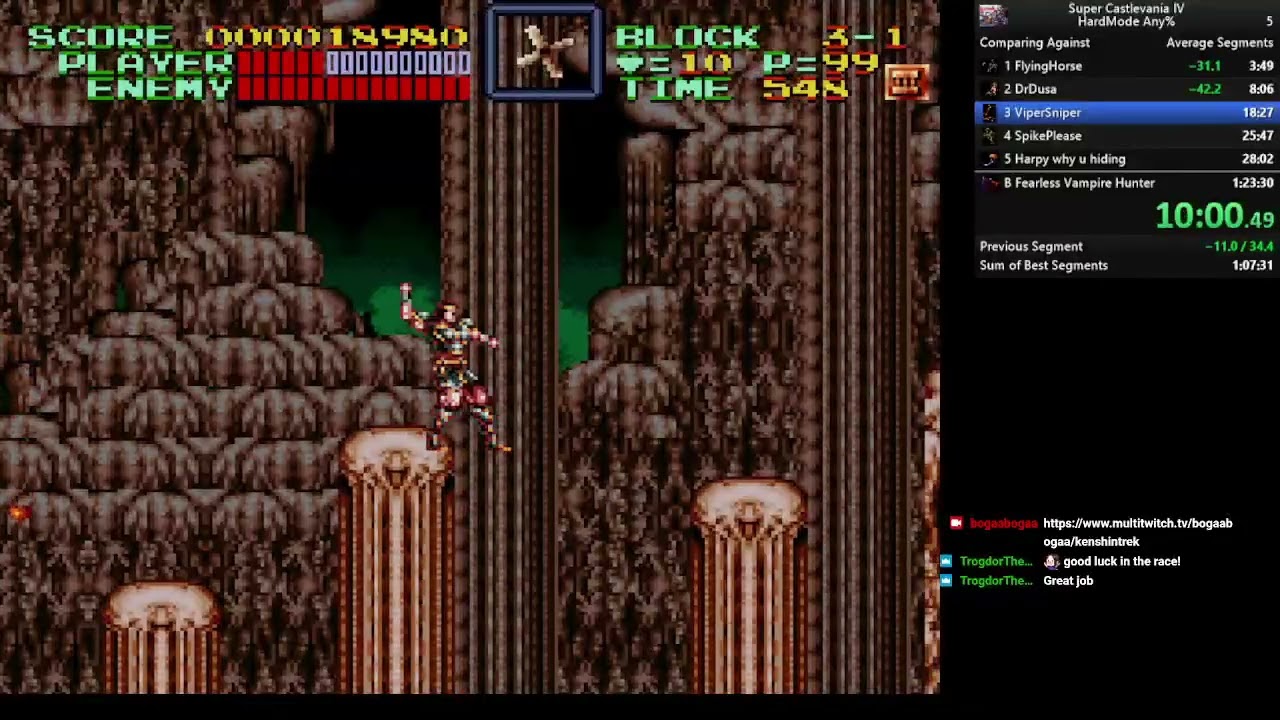 Super Castlevania Hardmode Hack any% PB 58.59