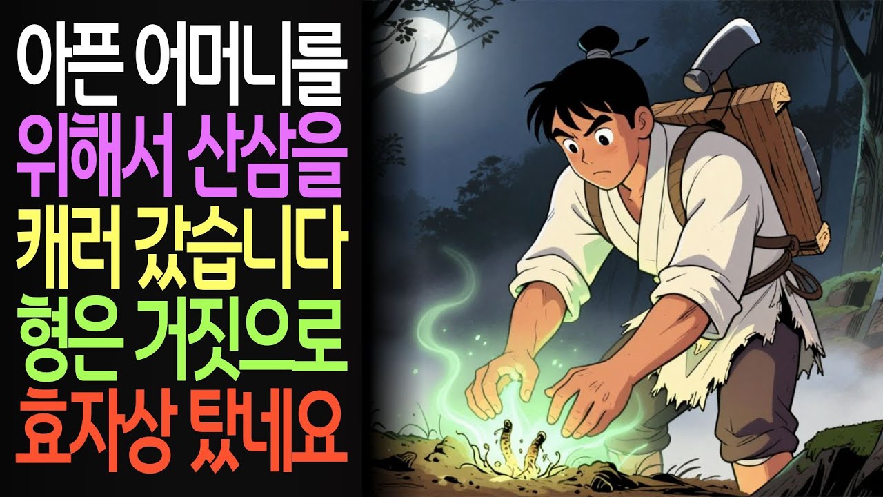 가짜 효자 vs 진짜 효자 | 호랑이가 알려준 산삼의 비밀 | 야담&middot;민담&middot;전설&middot;설화&middot;옛날이야기&middot;전래동화&middot;오디오북&middot;움직이는오디오북