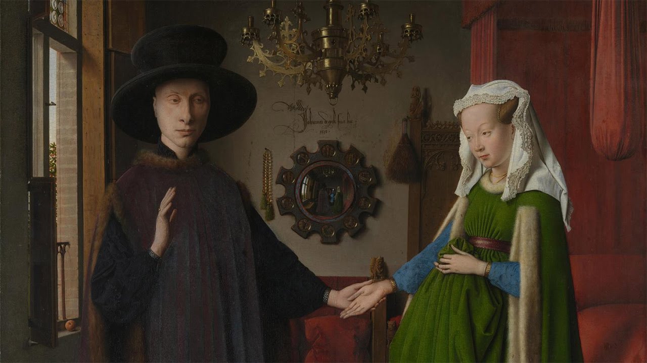 Jan van Eyck - Ritratto dei coniugi Arnolfini (spiegato ai truzzi)