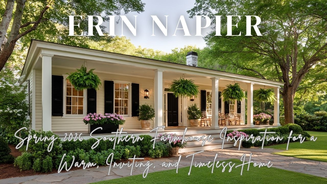 Erin Napier Spring 2026 Southern Farmhouse Inspiration for a Warm, Inviting, and Timeless Home