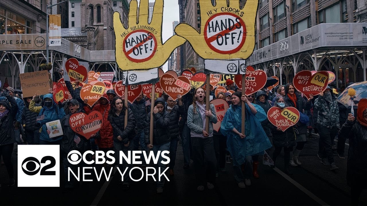 NYC protests against Trump administration policies draw hundreds of thousands to Manhattan streets