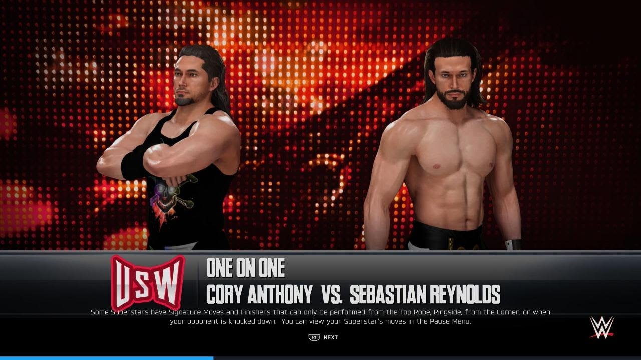 Cory Anthony Vs Sebastian Reynolds(USW)