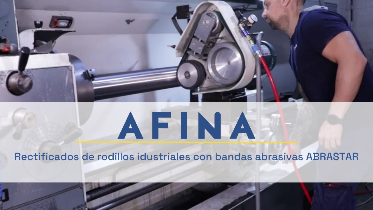 Rectificados de rodillos con bandas abrasivas ABRASTAR | Procesos de lijado y pulido industrial.