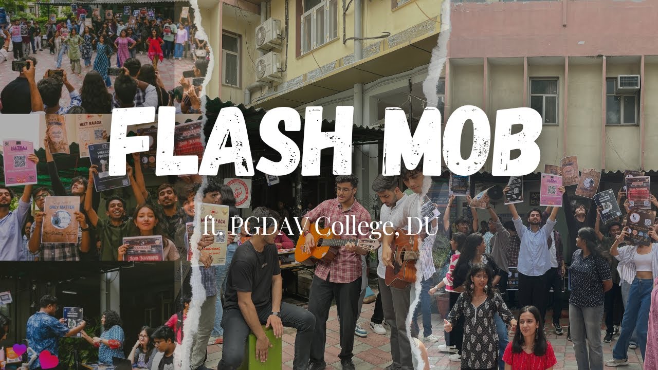 FLASH MOB at PGDAV(M) College | Delhi University | 2024