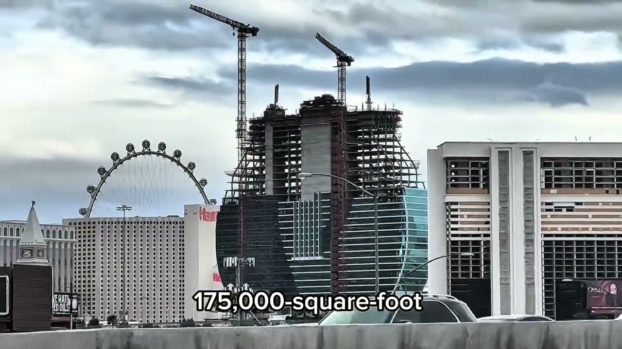 High winds in Las Vegas Pause Construction at the Hard Rock Hotel 