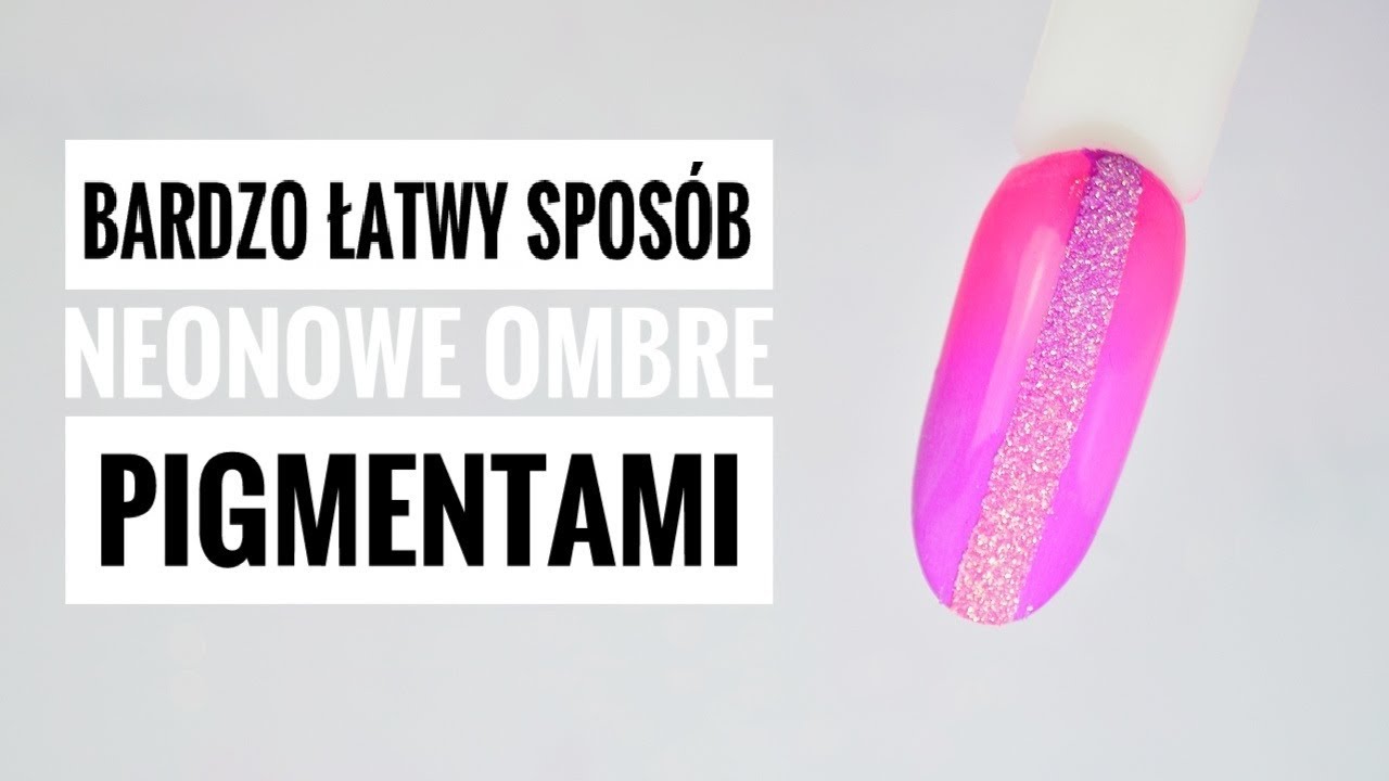 NEONOWE OMBRE PIGMENTAMI 💗 KROK PO KROKU