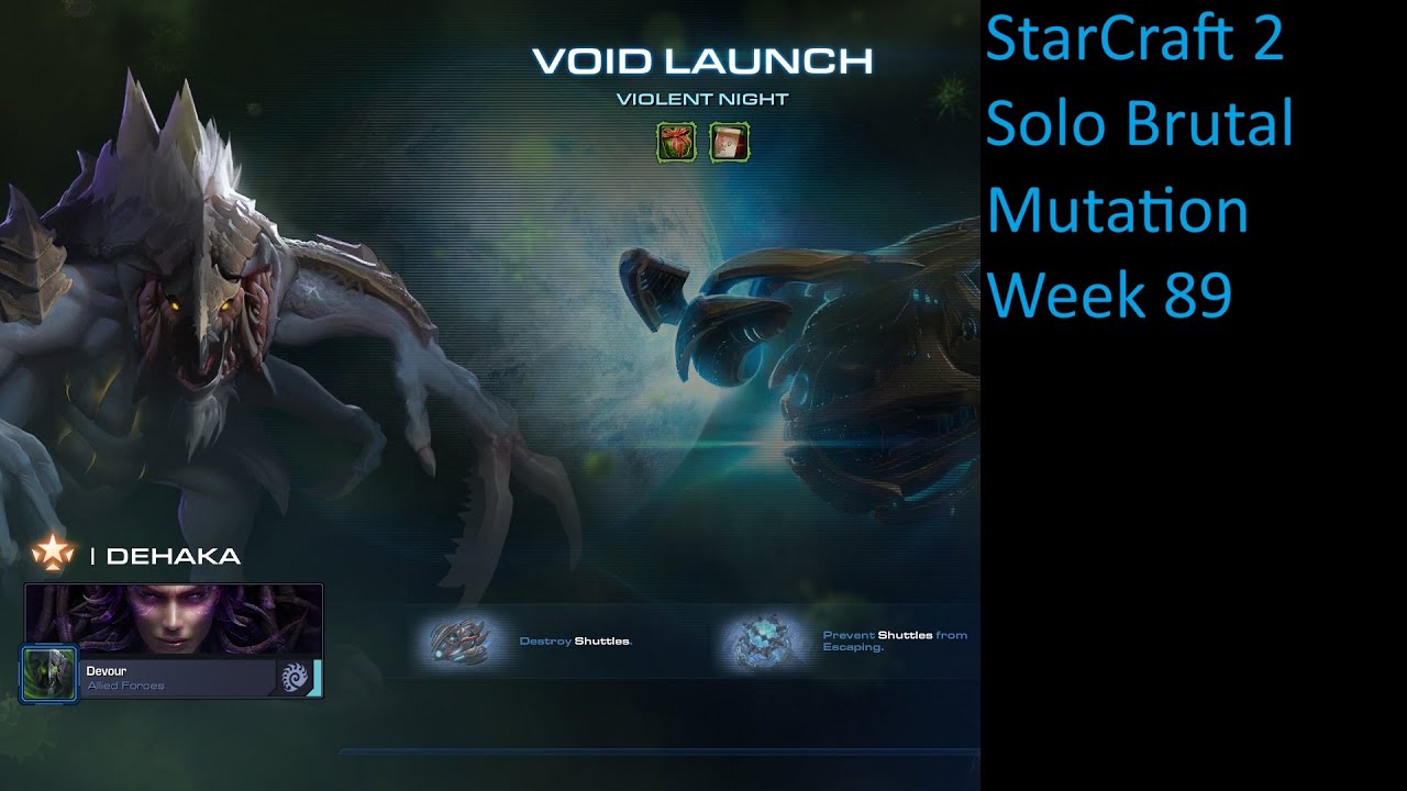 Starcraft 2 Coop Solo Brutal Mutation: Violent Night