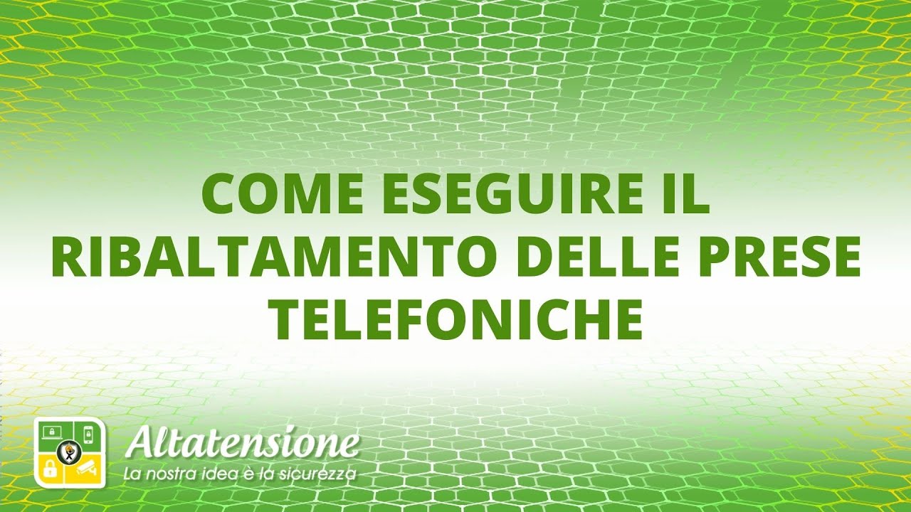 Come eseguire il ribaltamento delle prese telefoniche