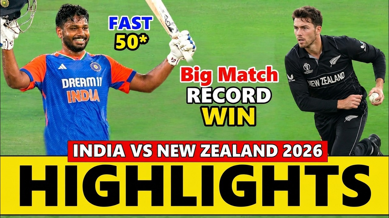 India vs New Zealand T20 Full Match Highlights 2026 | IND VS NZ Highlights