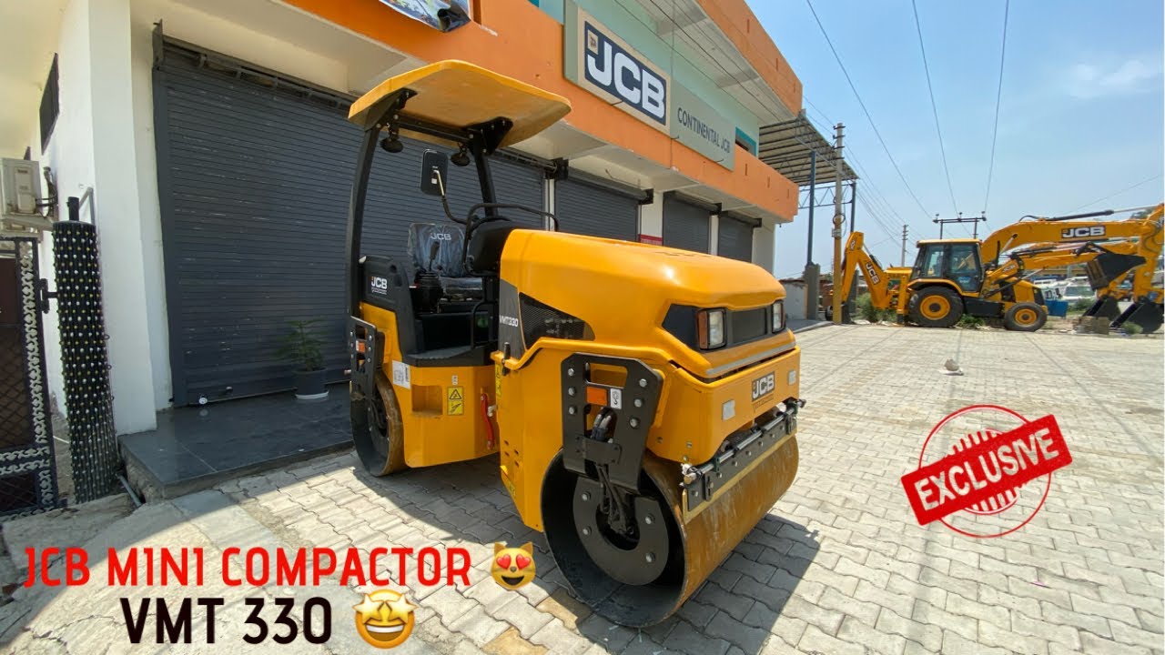 NEW JCB mini compactor vmt 330 🤩-22 lakhs || अब और तेज बनेगी ROAD 😂