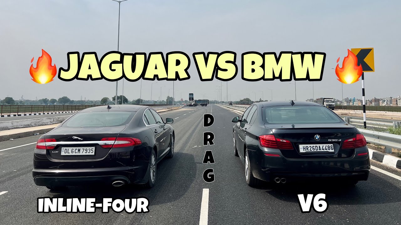 JAGUAR XF VS BMW 530D DRAG RACE 😈