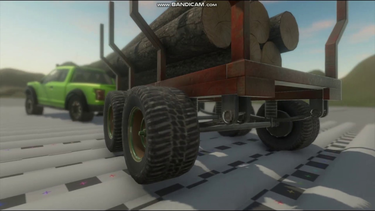 Offroad Transport Sim Mobile - testing the suspension (unity)