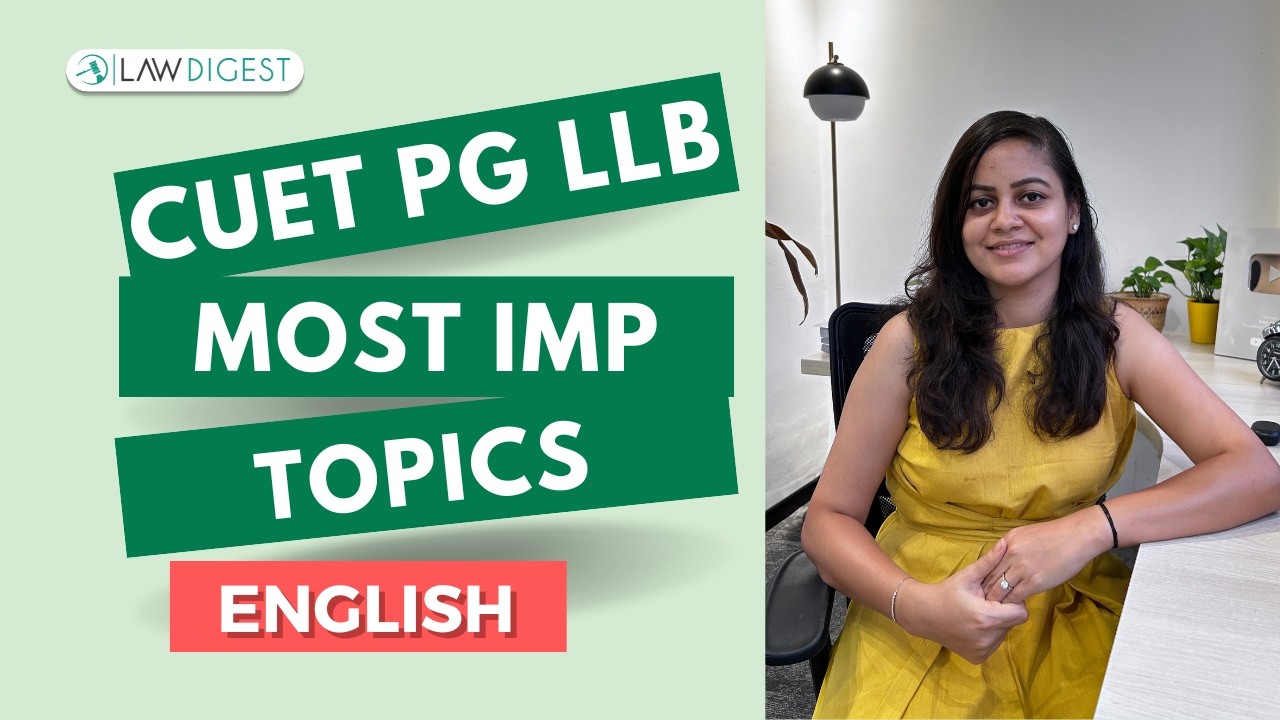 Важные темы по английскому языку для программы CUET PG LLB | CUET PG LLB 2026