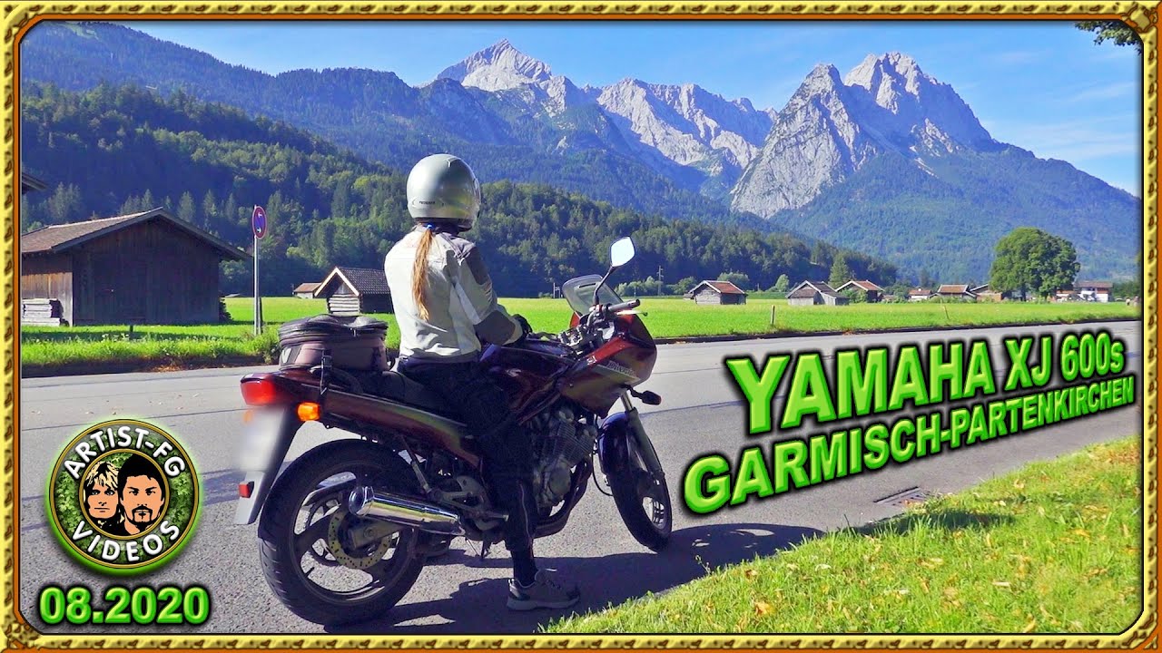 YAMAHA XJ 600 S Diversion. Tour durch Garmisch-Partenkirchen. 08.2020.