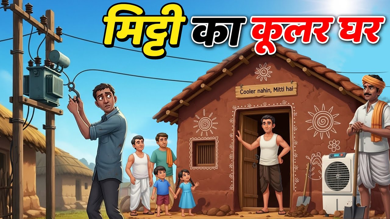 गरीब का मिटटी का कूलर घर | Gareeb Ka Mitti Ka Cooler Ghar | Hindi Stories | Moral Hindi Kahaniya