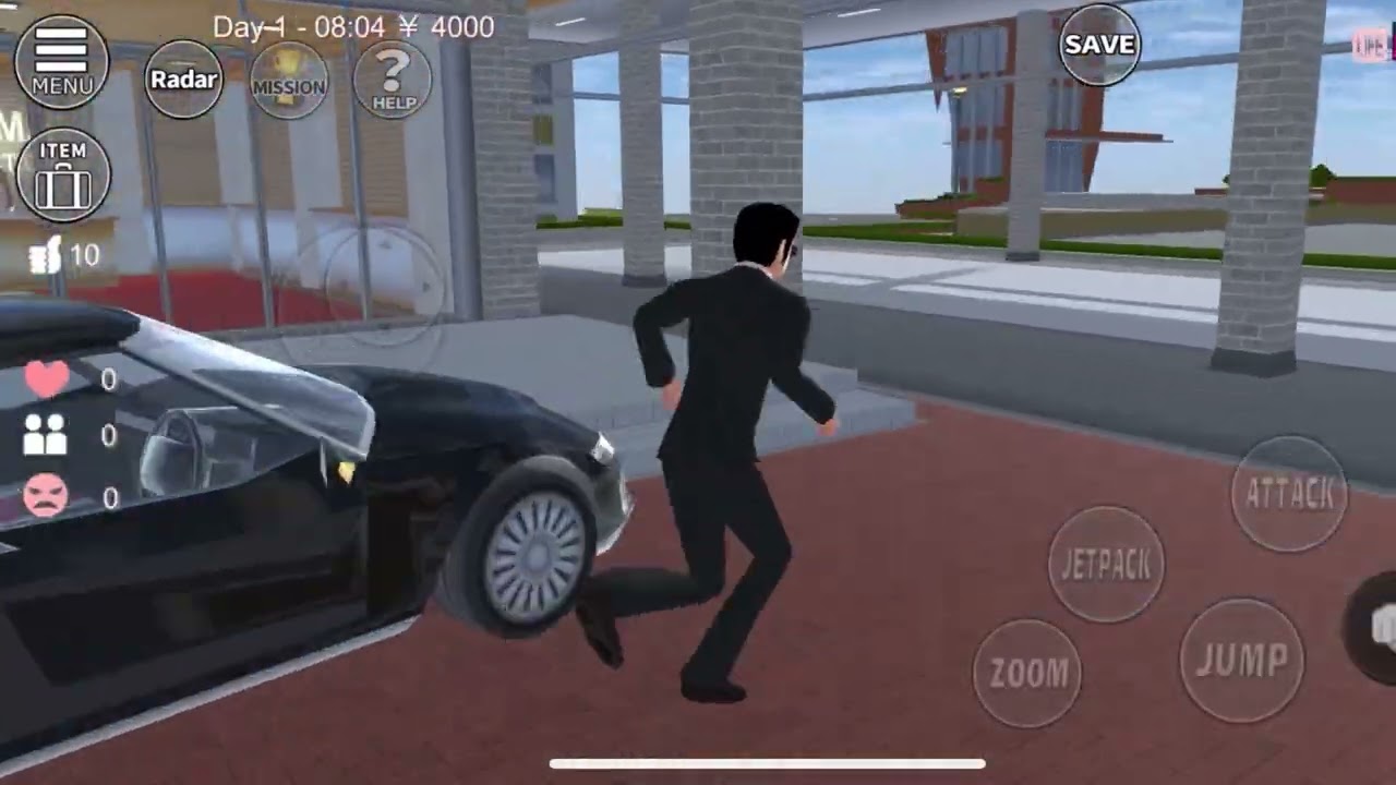 Becoming a Yakuza Character in Sakura School Simulator