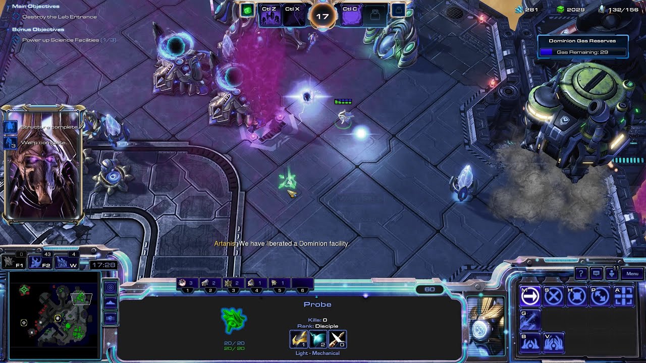 StarCraft 2 Heart of the Swarm Campaign (Protoss Edition) Mission 15 - Infested