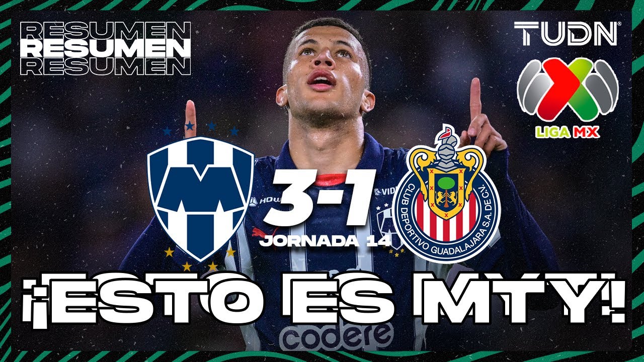 Resumen y goles | Monterrey 3-1Chivas | Liga MX - J14 Clausura 2025 | TUDN
