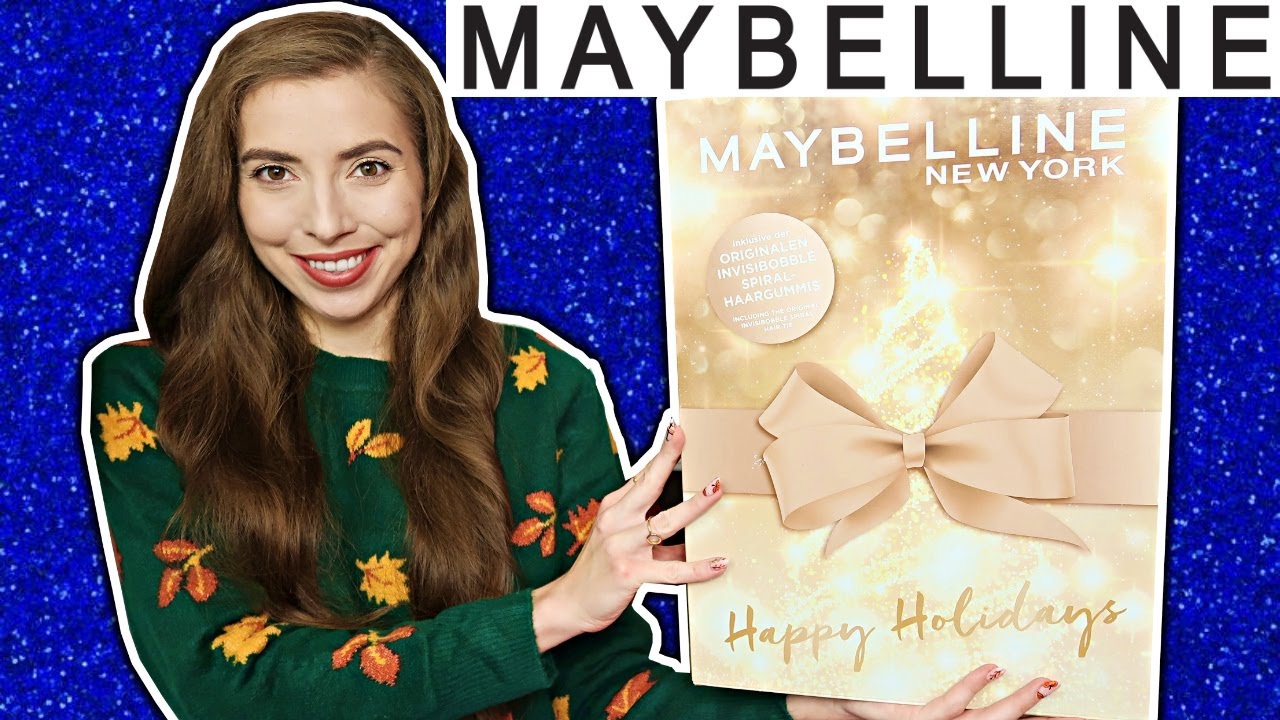 MAYBELLINE KALENDARZ ADWENTOWY 2022 Z Kosmetykami do Makijażu I GlamPaula