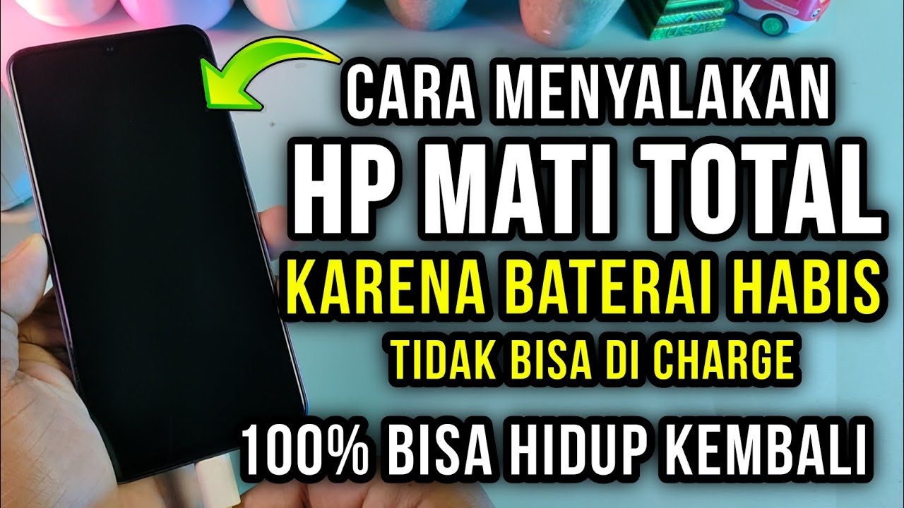 Cara menyalakan hp mati total karena baterai habis tidak bisa di charge